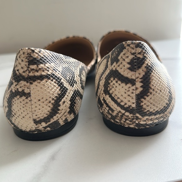 Pre owned/ Franco Sarto Snakeskin Patterned Women's Flats - Picture 8 of 15